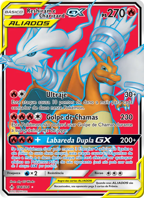 Reshiram & Charizard GX