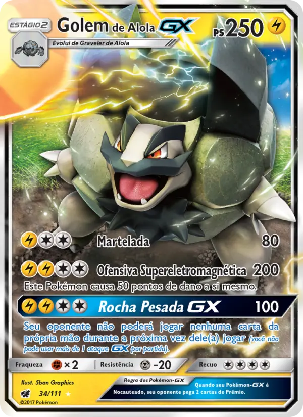 Alolan Golem GX